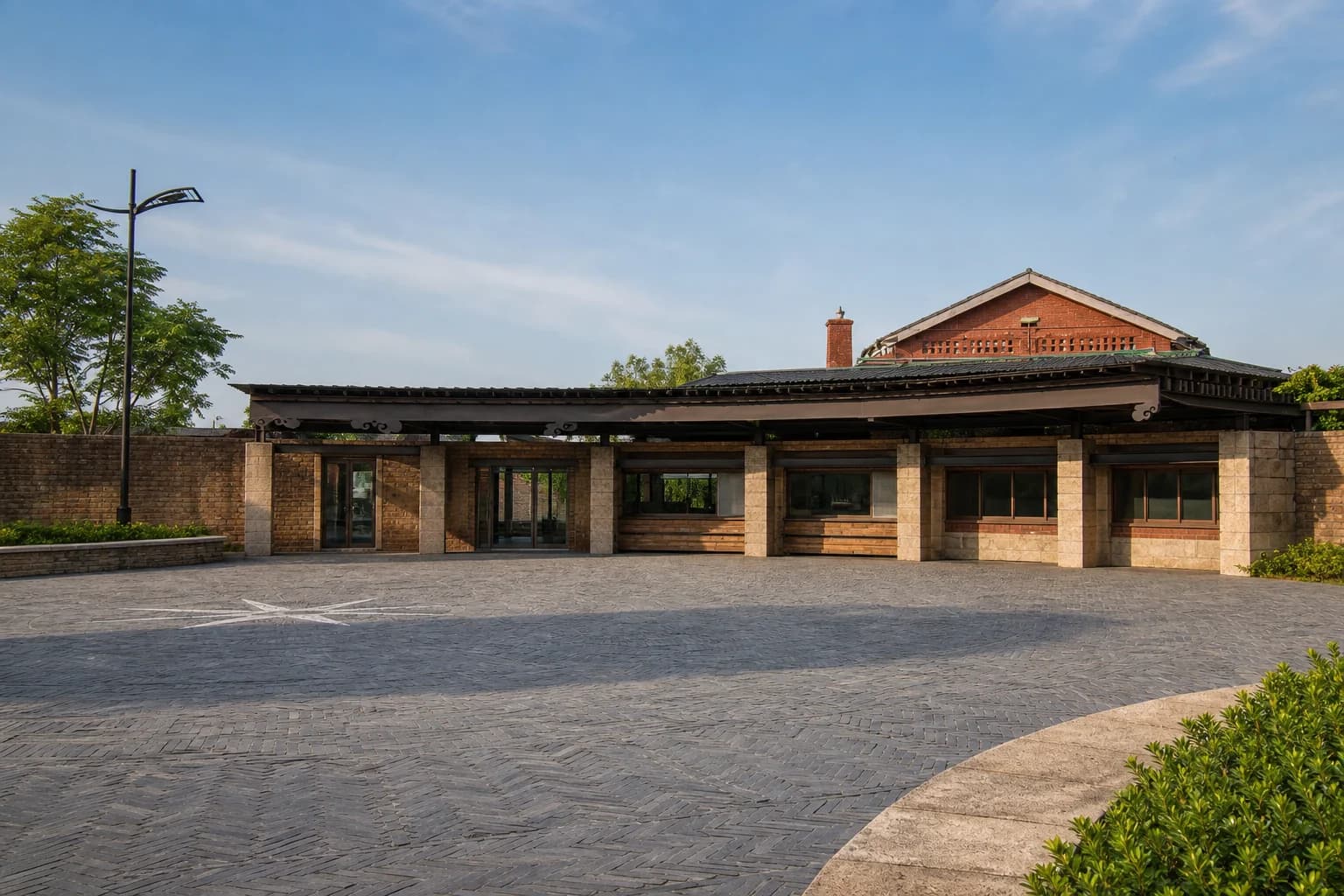 Parque de Artes Tradicionales de Yilan (宜蘭傳藝園區): arquitectura de la entrada