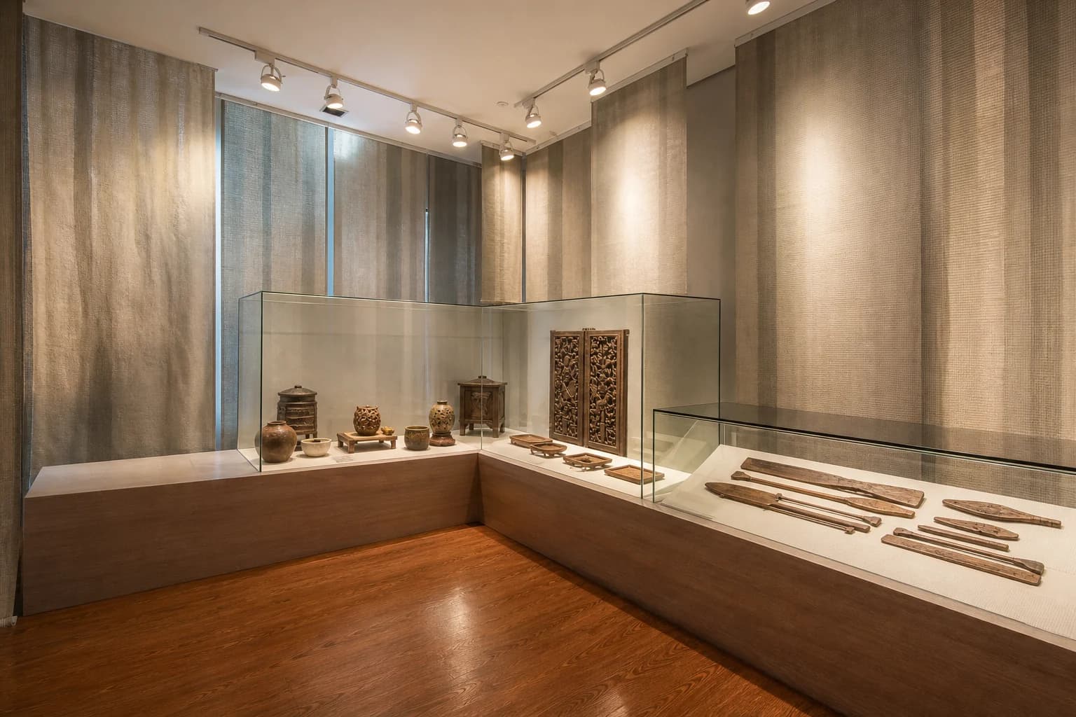 Parque de Artes Tradicionales de Yilan (宜蘭傳藝園區): interior de 展示館